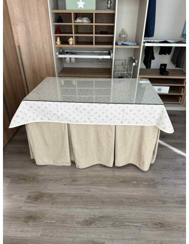 Ropa Chenilla 8 Pliegues color Beige...