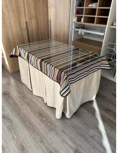 Ropa Chenilla 8 Pliegues color Beige...