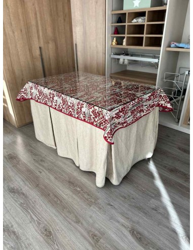 Ropa Chenilla 8 Pliegues color Beige...