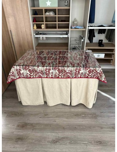 Ropa Chenilla 8 Pliegues color Beige...