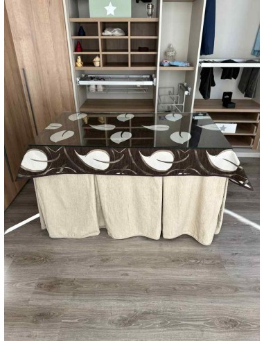 Ropa Chenilla 8 Pliegues color Beige...