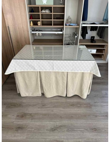 Ropa Chenilla 8 Pliegues color Beige...