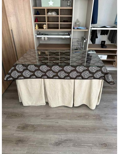 Ropa Chenilla 8 Pliegues color Beige...