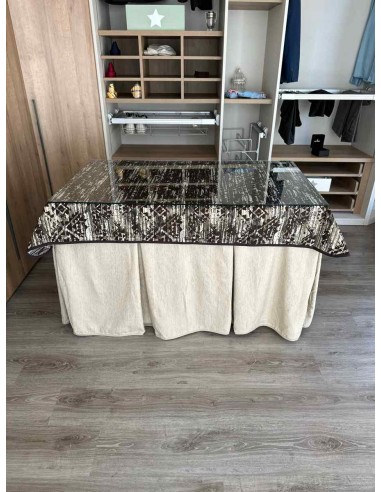 Ropa Chenilla 8 Pliegues color Beige...