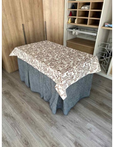 Ropa Chenilla 8 Pliegues color Gris...