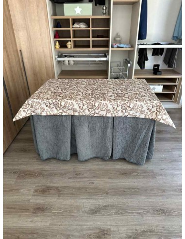 Ropa Chenilla 8 Pliegues color Gris...