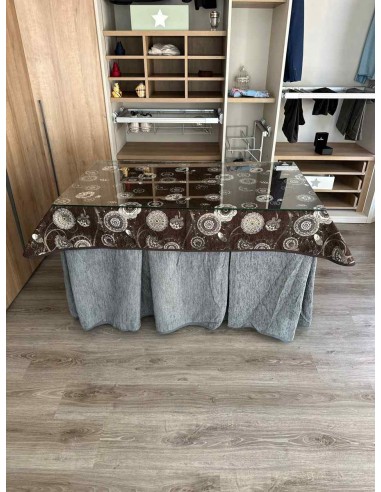 Ropa Chenilla 8 Pliegues color Gris...