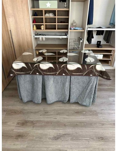 Ropa Chenilla 8 Pliegues color Gris...