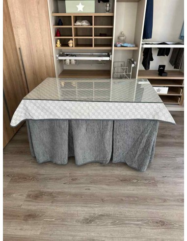 Ropa Chenilla 8 Pliegues color Gris...