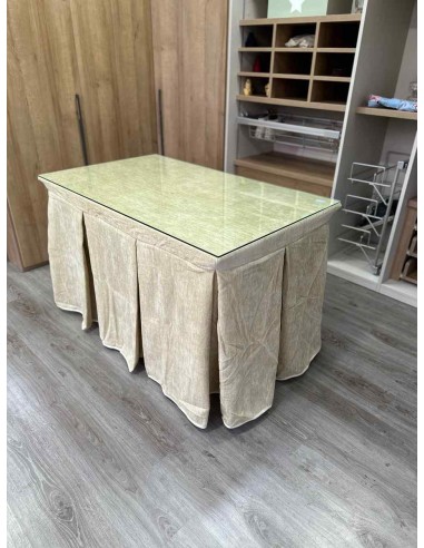 Ropa Doble Grueso 10 Pliegues Beige