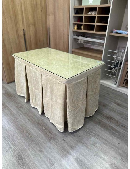 Ropa Doble Grueso 10 Pliegues Beige