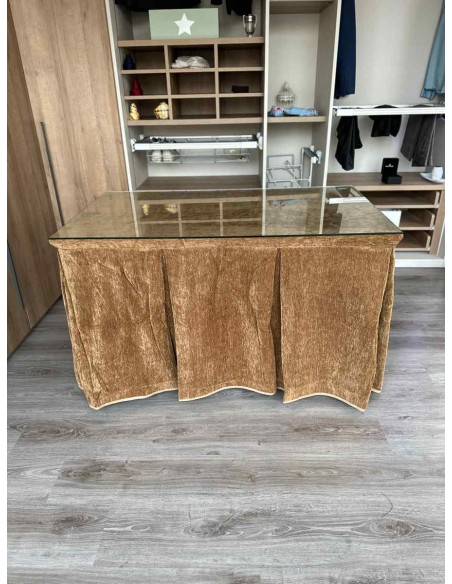 Ropa Doble Grueso 10 Pliegues Café