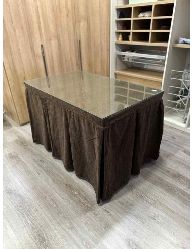 Ropa Doble Grueso 10 Pliegues Chocolate