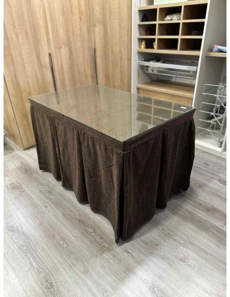 Ropa Doble Grueso 10 Pliegues Chocolate