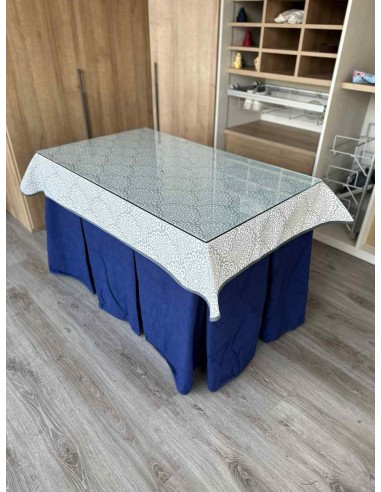 Ropa Doble Grueso 10 Pliegues Azul...