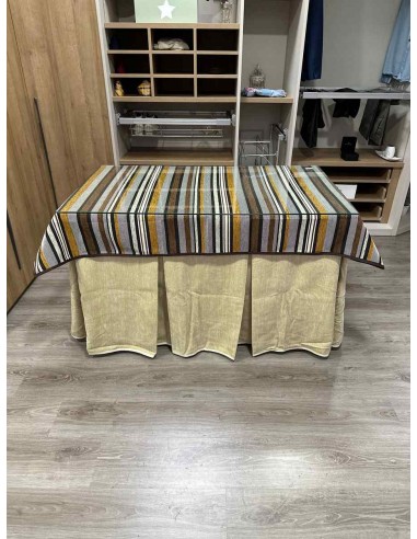 Ropa Doble Grueso 10 Pliegues Beige...