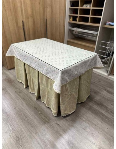 Ropa Doble Grueso 10 Pliegues Beige...