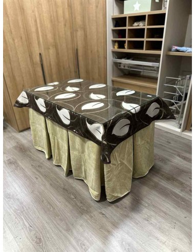 Ropa Doble Grueso 10 Pliegues Beige...