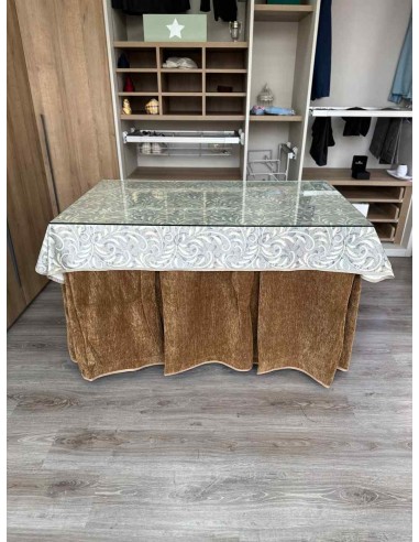 Ropa Doble Grueso 10 Pliegues Café...