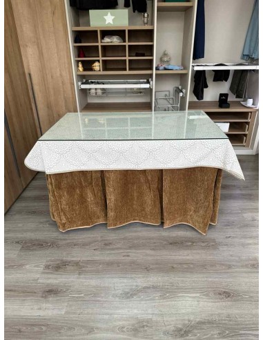 Ropa Doble Grueso 10 Pliegues Café...