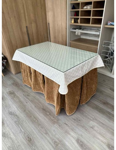 Ropa Doble Grueso 10 Pliegues Café...