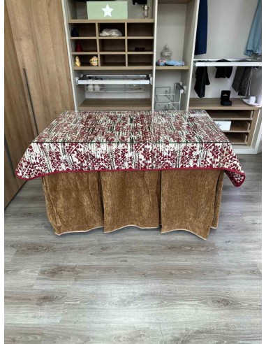 Ropa Doble Grueso 10 Pliegues Café...