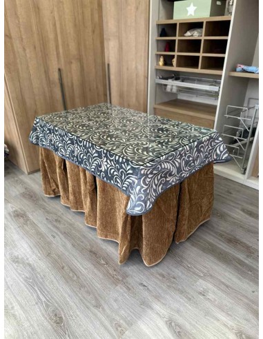 Ropa Doble Grueso 10 Pliegues Café...