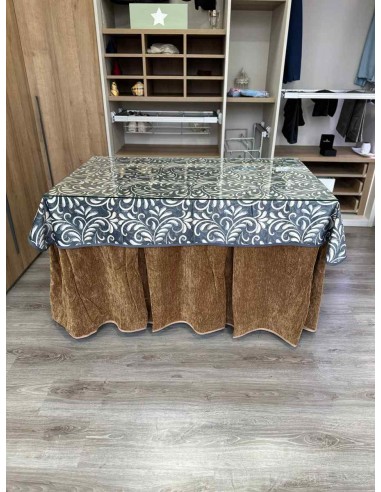 Ropa Doble Grueso 10 Pliegues Café...