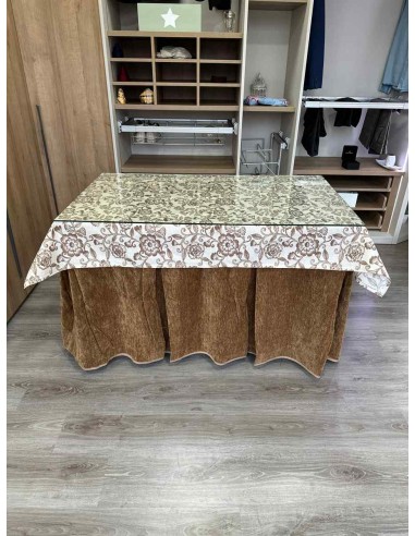 Ropa Doble Grueso 10 Pliegues Café...