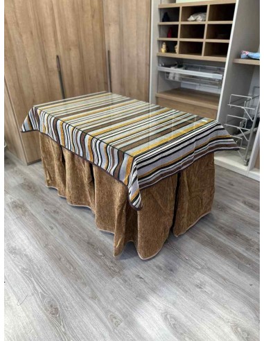 Ropa Doble Grueso 10 Pliegues Café...