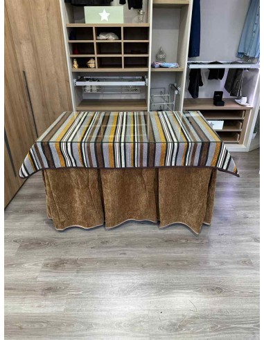 Ropa Doble Grueso 10 Pliegues Café...