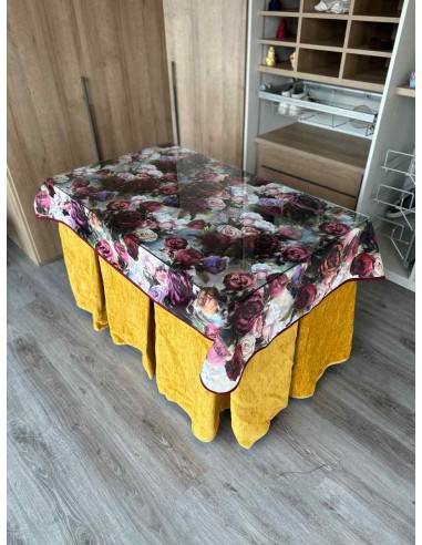 Ropa Doble Grueso 10 Pliegues Mostaza...