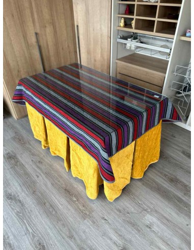 Ropa Doble Grueso 10 Pliegues Mostaza...