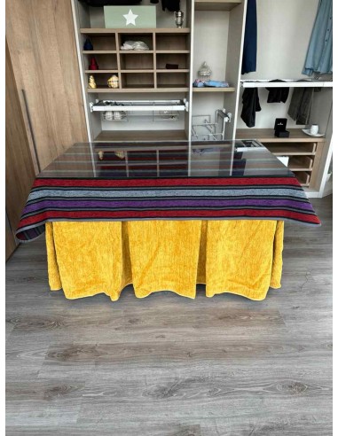 Ropa Doble Grueso 10 Pliegues Mostaza...