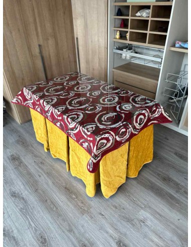 Ropa Doble Grueso 10 Pliegues Mostaza...