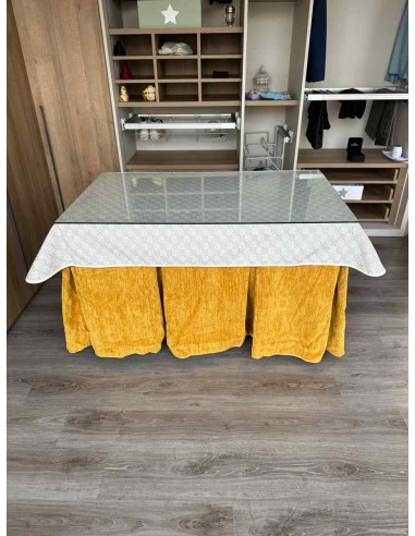 Ropa Doble Grueso 10 Pliegues Mostaza...