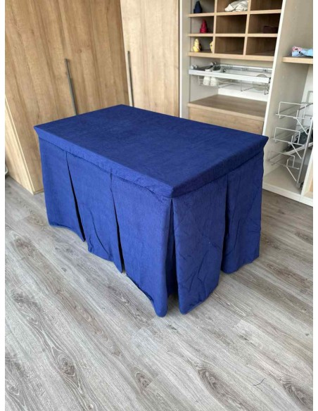 Conjunto Doble Grueso 10 Pliegues Azul