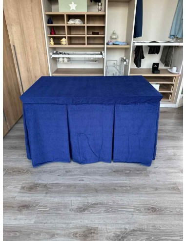 Conjunto Doble Grueso 10 Pliegues Azul