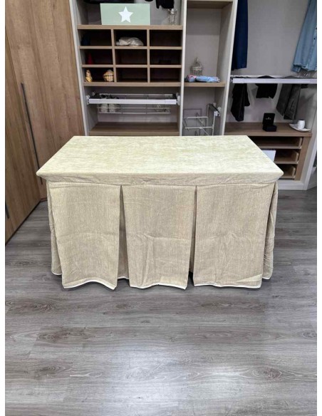 Conjunto Doble Grueso 10 Pliegues Beige