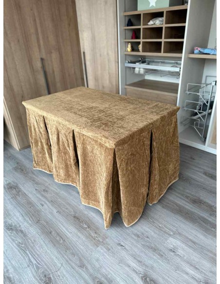 Conjunto Doble Grueso 10 Pliegues Café