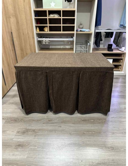 Conjunto Doble Grueso 10 Pliegues Chocolate