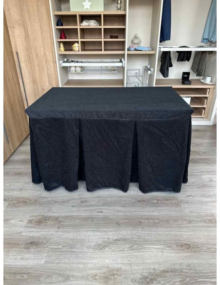 Conjunto Doble Grueso 10 Pliegues Negro