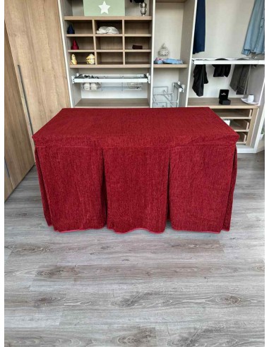 Conjunto Doble Grueso 10 Pliegues Rojo