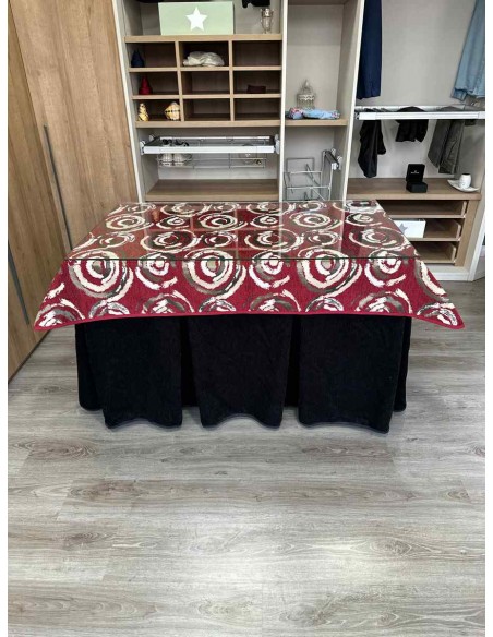 Conjunto Doble Grueso 10 Pliegues Negro con Tapete Eclipse