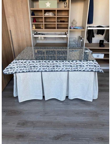 Conjunto Antimanchas Extragruesa Ultraeficiente Marfil con Tapete Sena