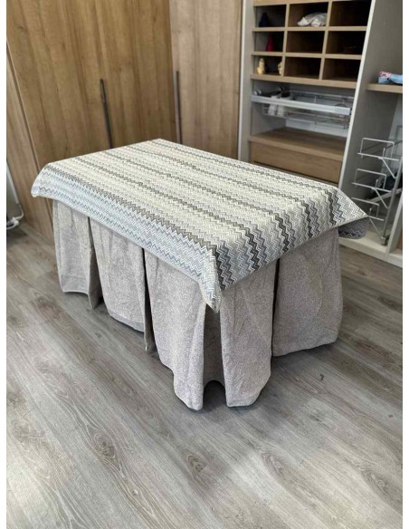 Conjunto Antimanchas Extragruesa Ultraeficiente Gris Claro con Tapete Estriado