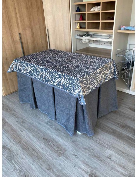 Conjunto Antimanchas Extragruesa Ultraeficiente Gris con Tapete Nature