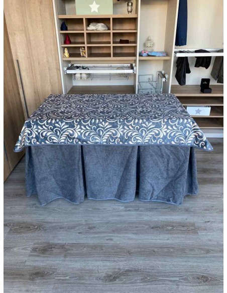 Conjunto Antimanchas Extragruesa Ultraeficiente Gris con Tapete Nature