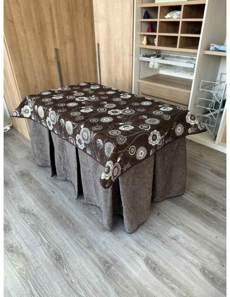 Conjunto Antimanchas Extragruesa Ultraeficiente Chocolate con Tapete Mandala