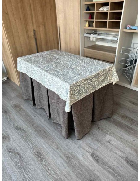 Conjunto Antimanchas Extragruesa Ultraeficiente Chocolate con Tapete Vainilla